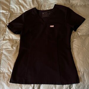 Figs Women's Black Scrub XXS TOP